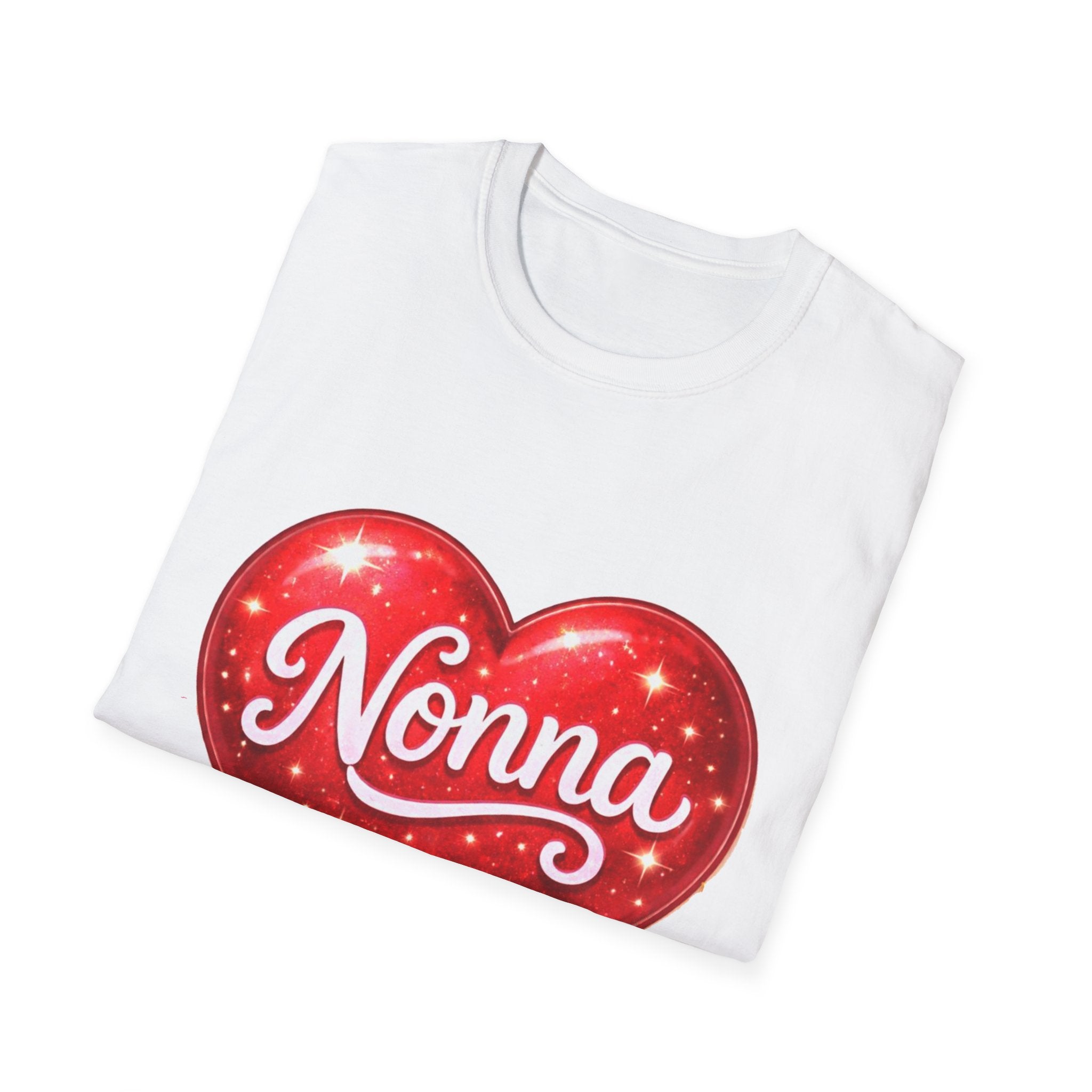 Nonna Heart T-Shirt – Grandma Love Gift Tee (Valentine’s Day/Mother’s Day)