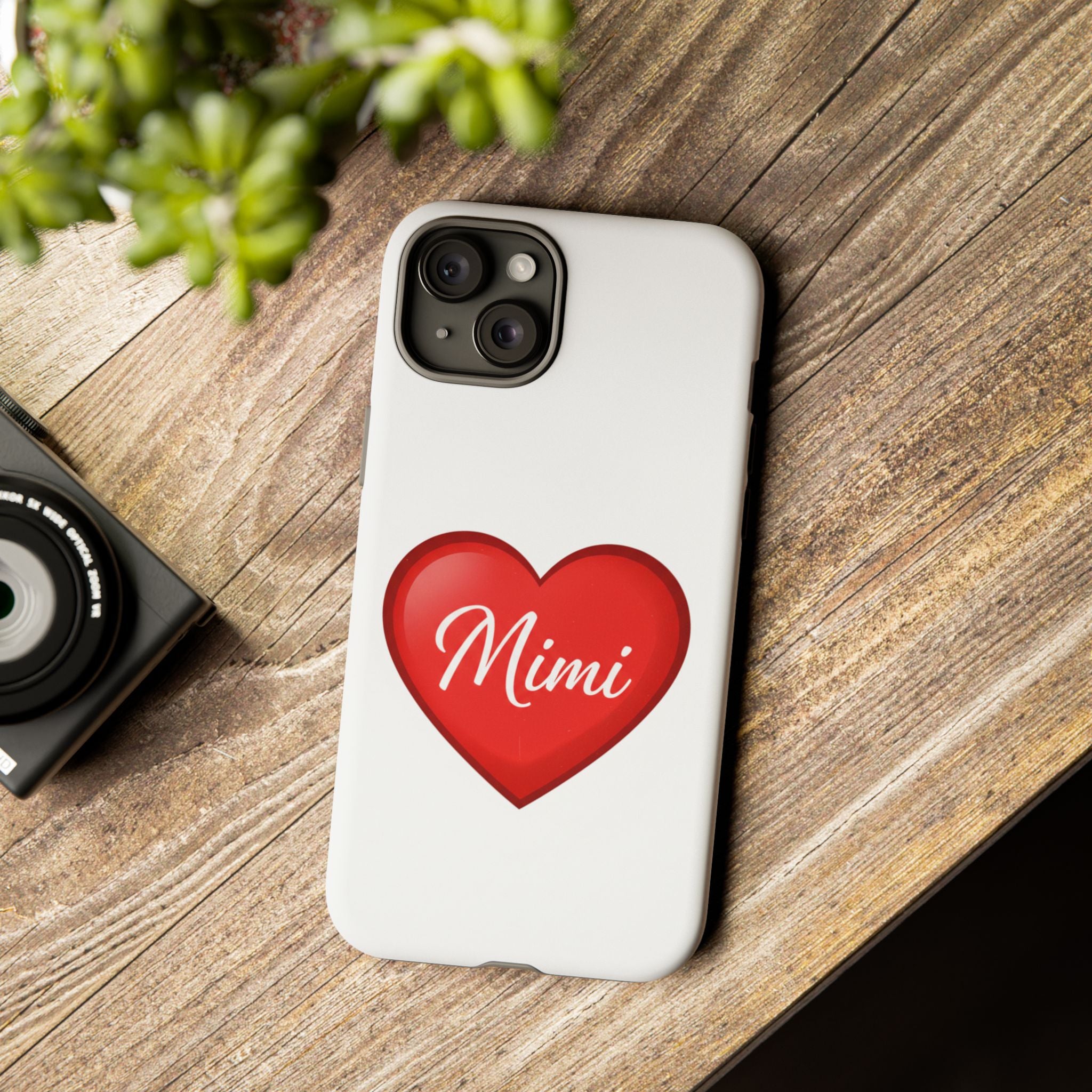 Mimi Heart Phone Case — Personalized Protective Phone Cover for Grandma, Mom & Loved Ones