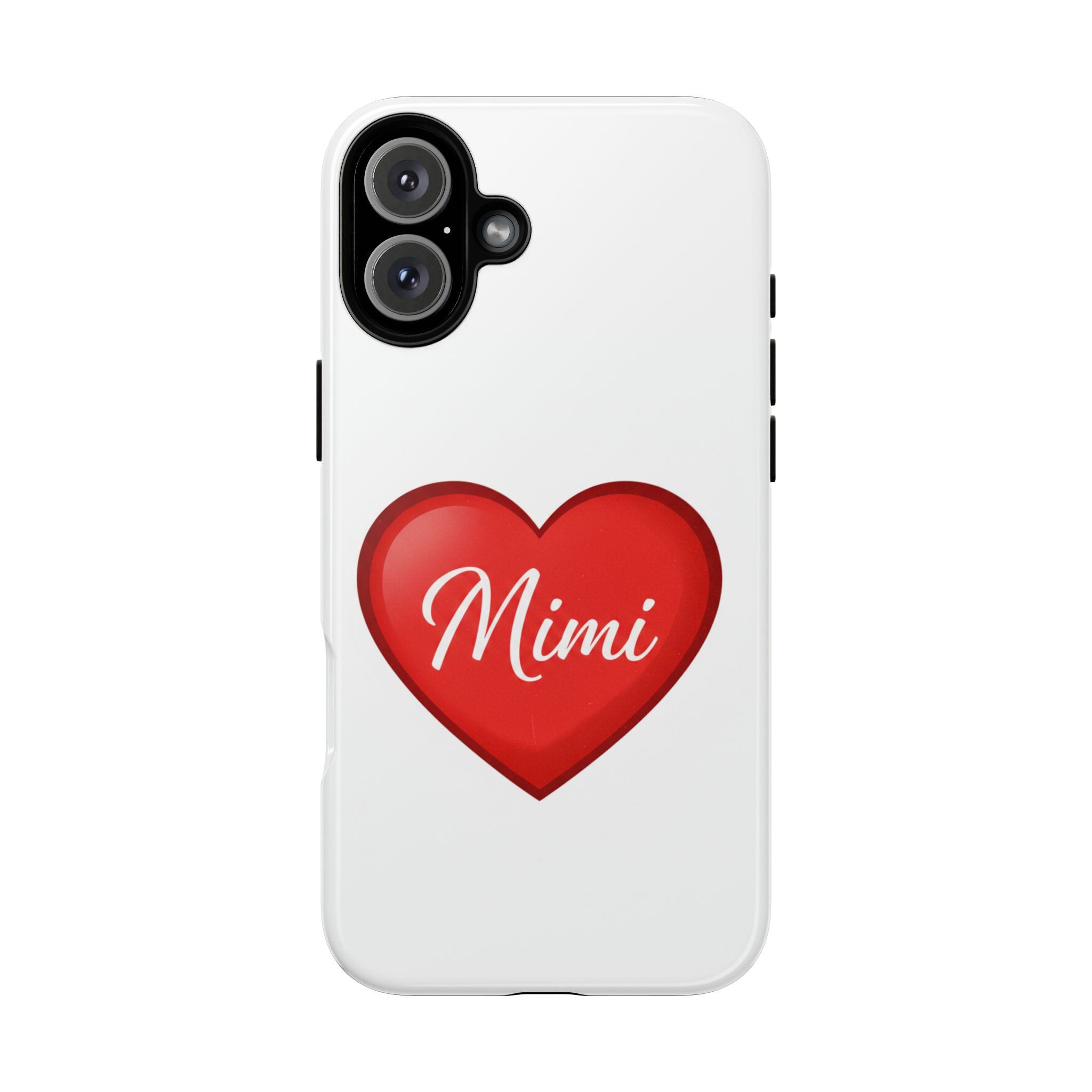 Mimi Heart Phone Case — Personalized Protective Phone Cover for Grandma, Mom & Loved Ones