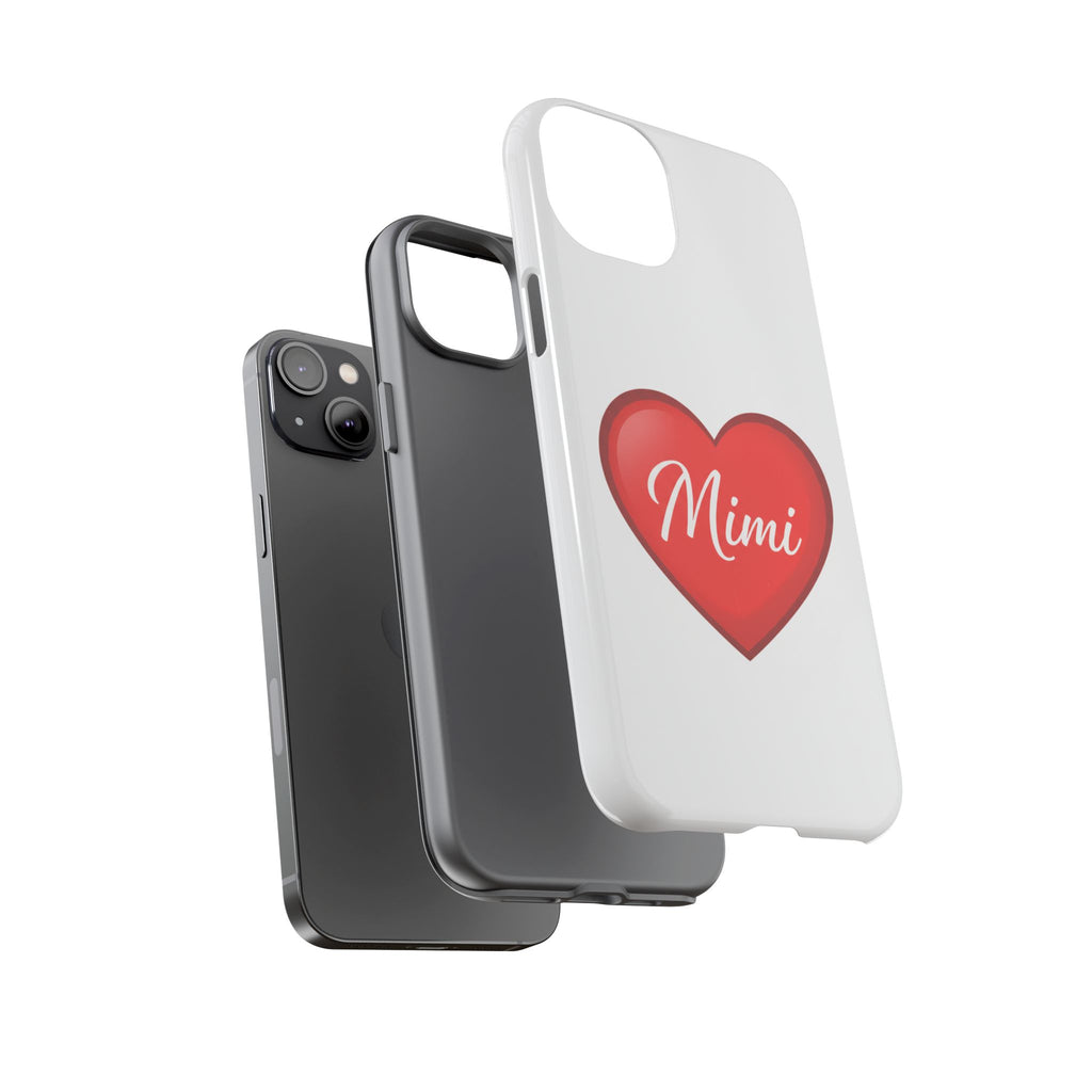 Mimi Heart Phone Case — Personalized Protective Phone Cover for Grandma, Mom & Loved Ones