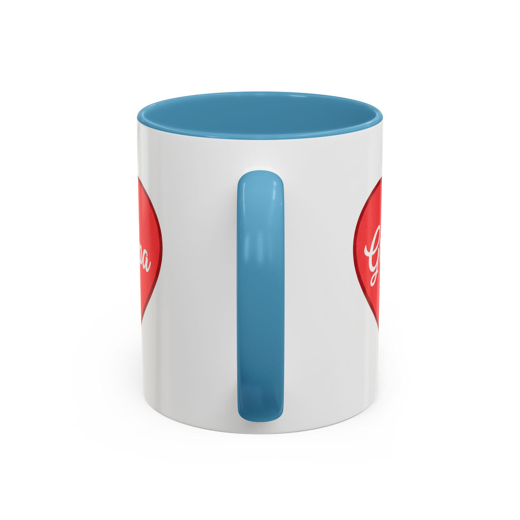 Grandpa Heart Accent Coffee Mug — 11/15oz Gift for Grandfather, Father’s Day & Birthday