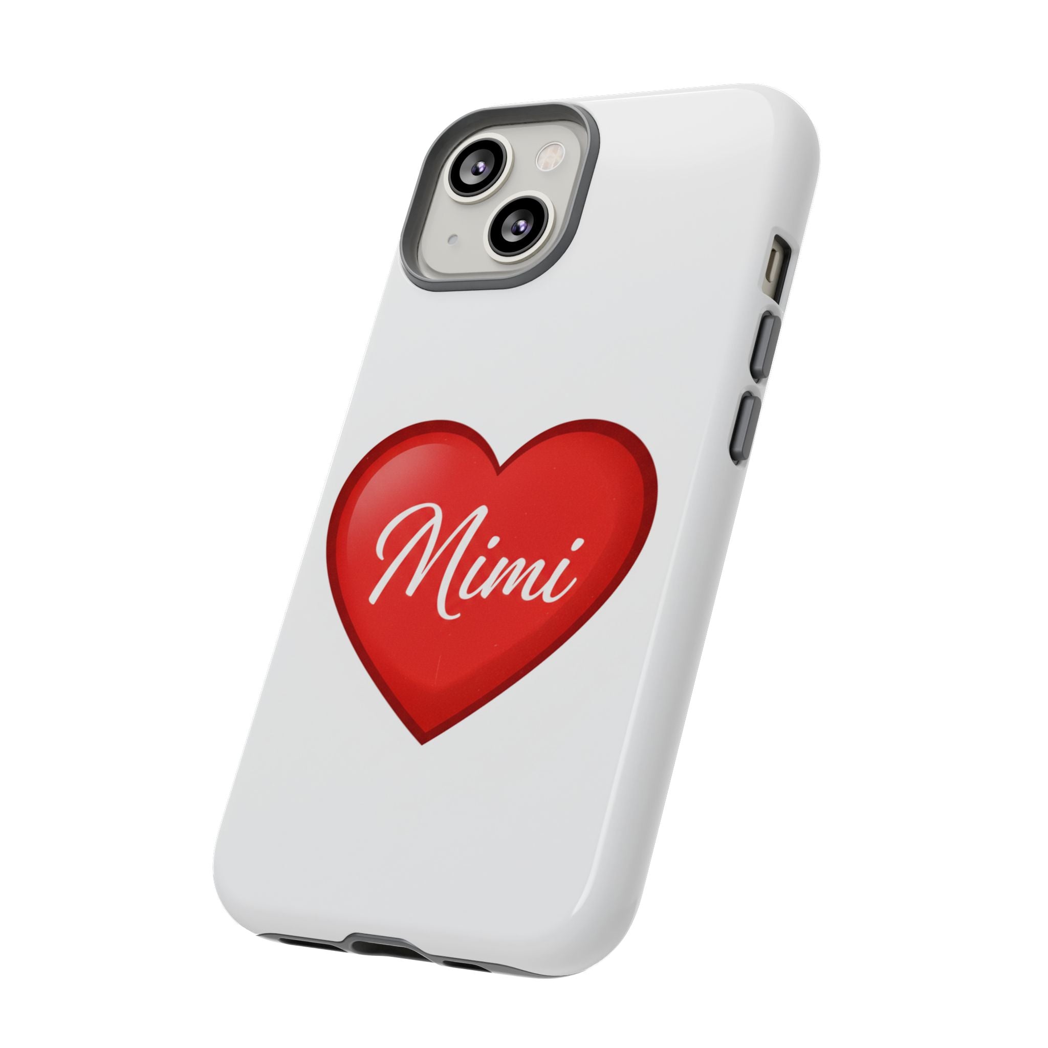 Mimi Heart Phone Case — Personalized Protective Phone Cover for Grandma, Mom & Loved Ones