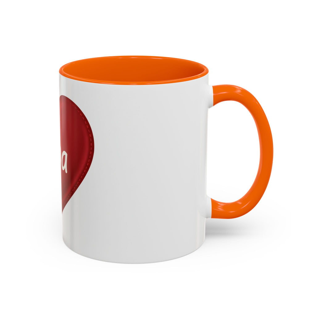 Opa Heart Coffee Mug – Accent Ceramic Mug for Grandpa, Father’s Day & Grandparent Gifts