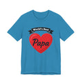 World's Best Papa Heart T-Shirt — Father's Day Gift Tee