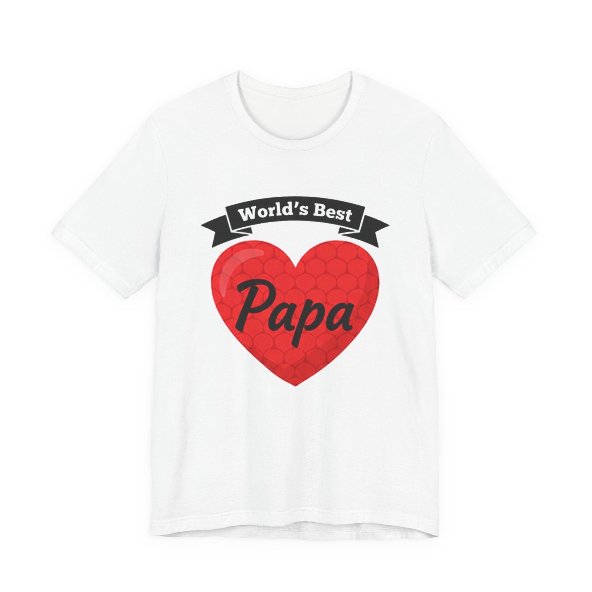 World's Best Papa Heart T-Shirt — Father's Day Gift Tee