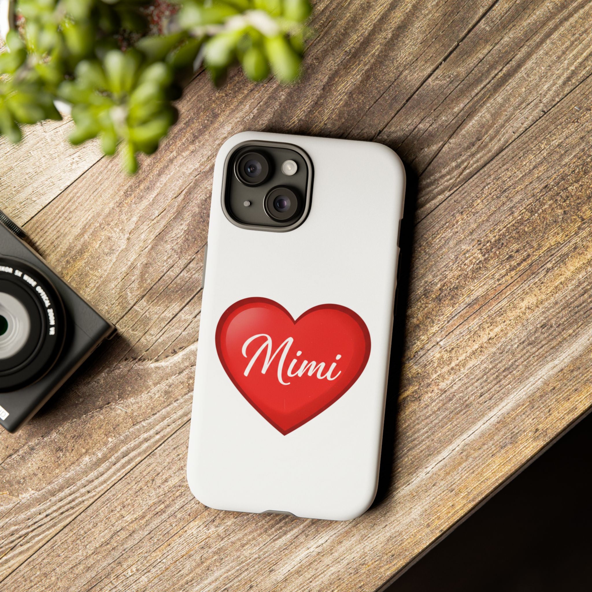 Mimi Heart Phone Case — Personalized Protective Phone Cover for Grandma, Mom & Loved Ones