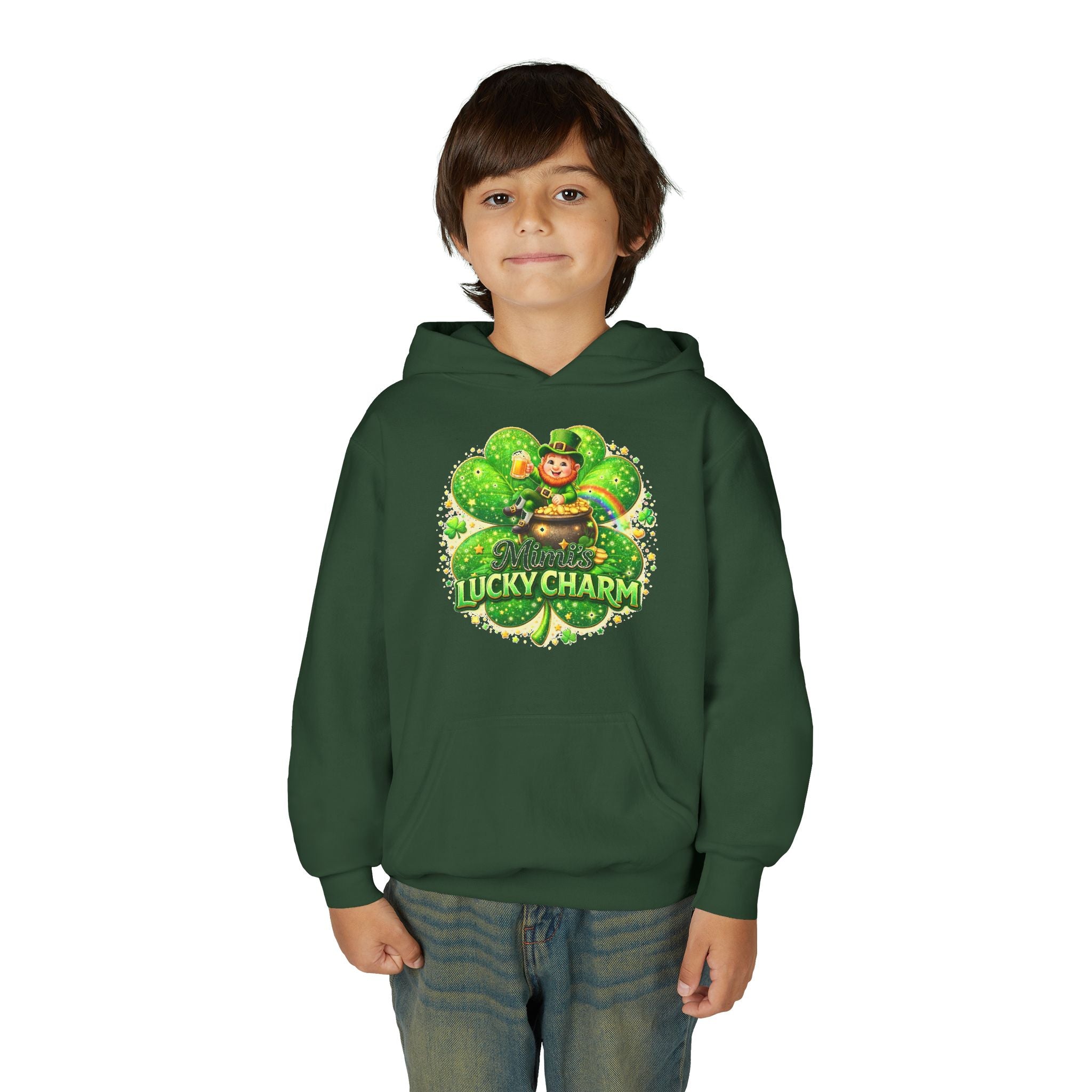 St. Patricks Day, Mimi, Youth Heavy Blend Hooded Sweatshirt