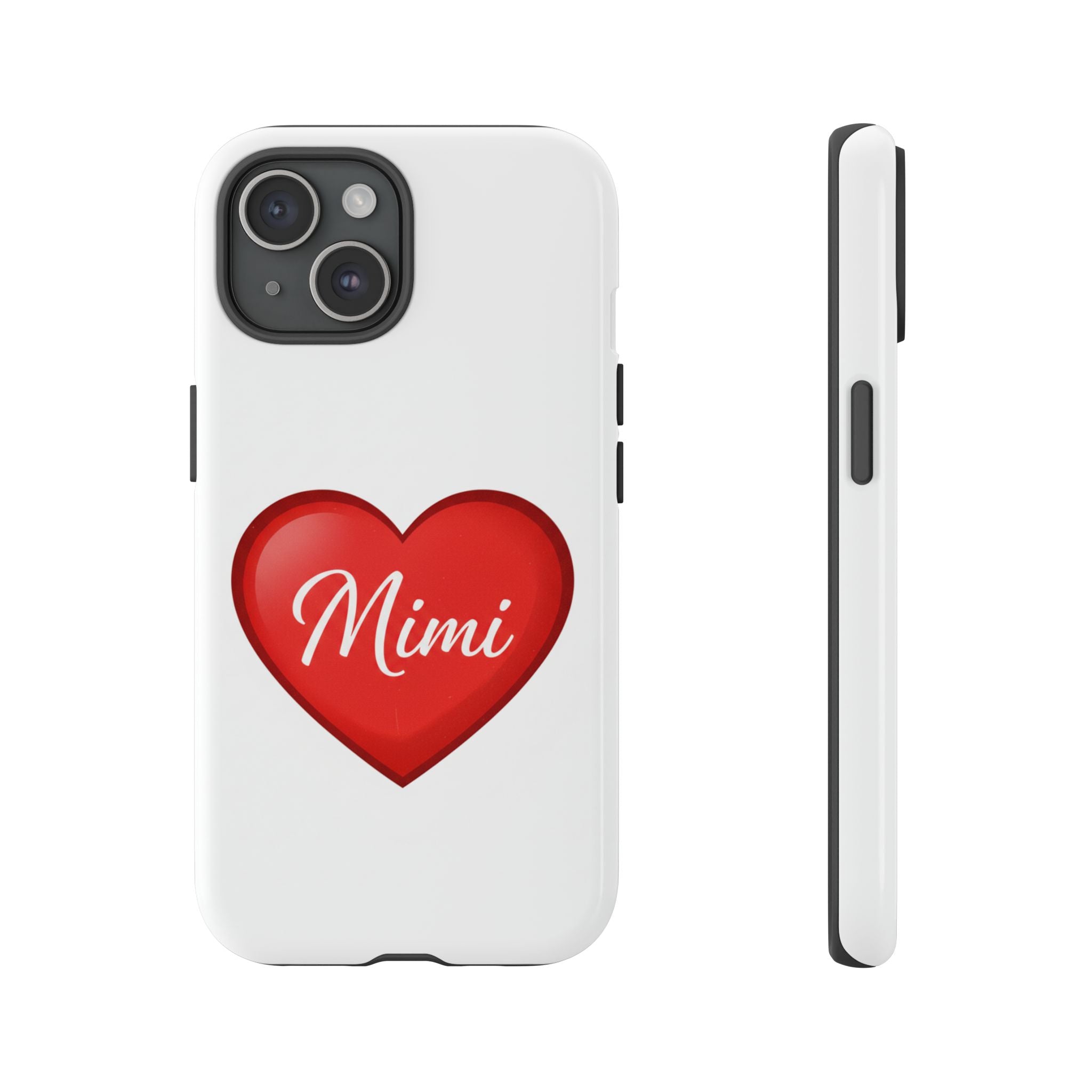 Mimi Heart Phone Case — Personalized Protective Phone Cover for Grandma, Mom & Loved Ones