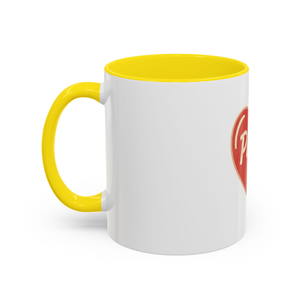 Papa Heart Accent Coffee Mug — Father’s Day Gift, 11/15oz