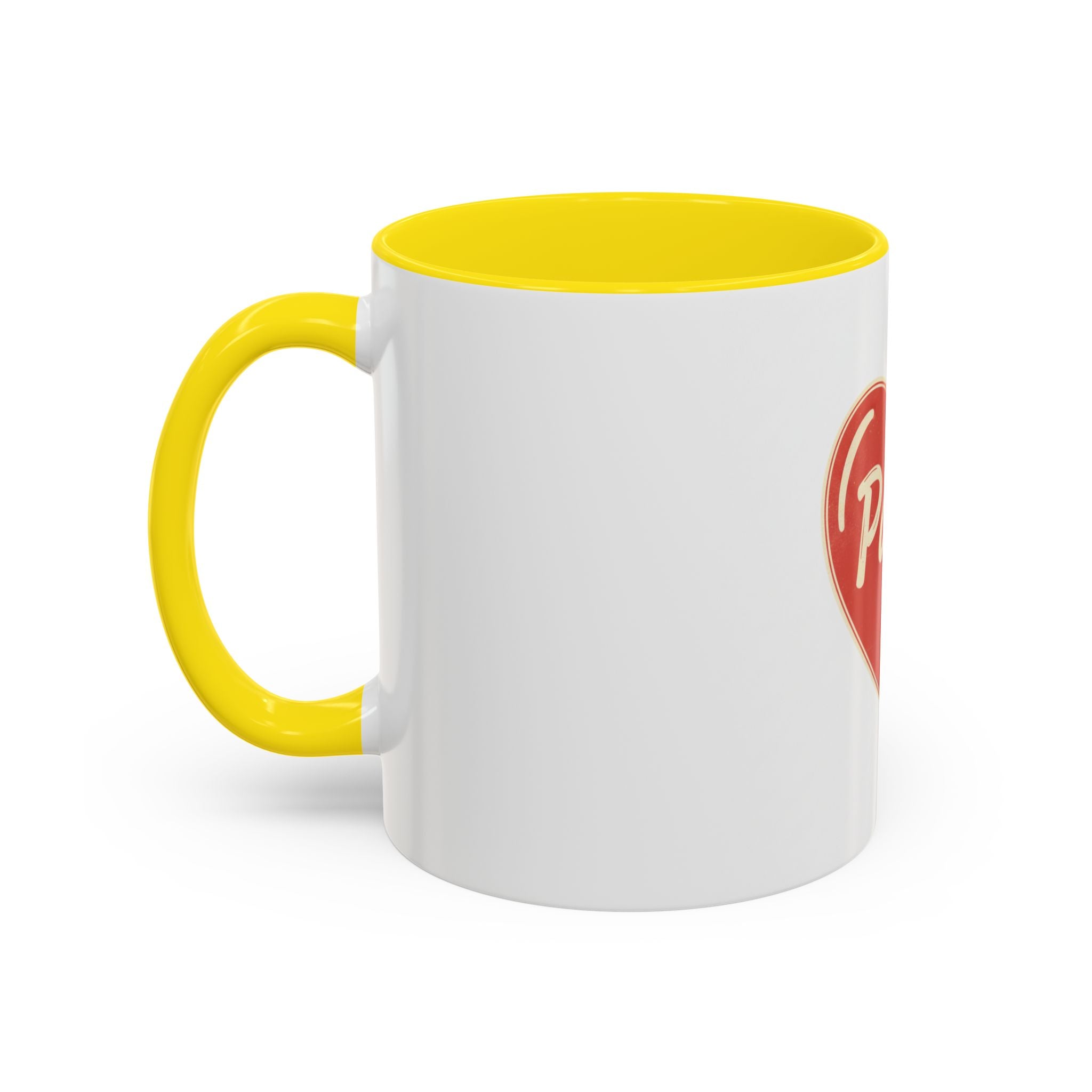Papa Heart Accent Coffee Mug — Father’s Day Gift, 11/15oz