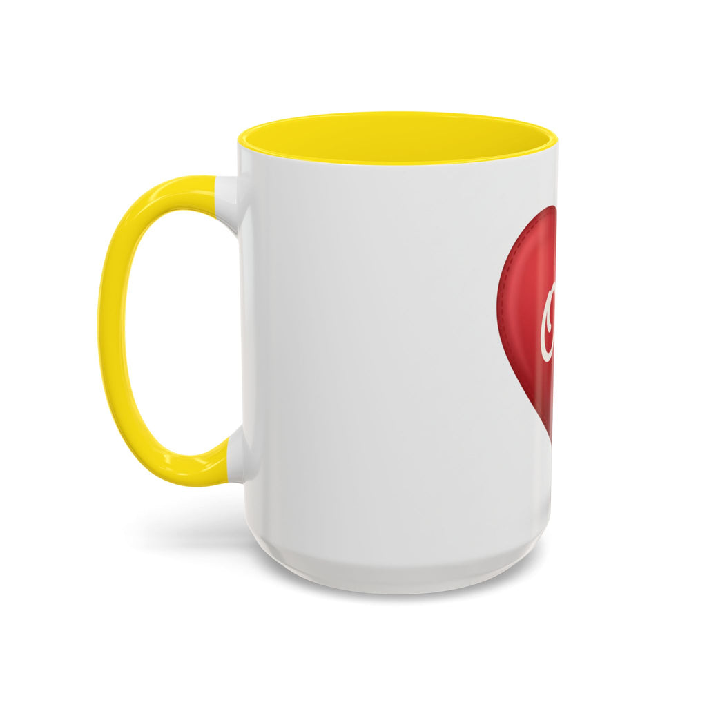 Opa Heart Coffee Mug – Accent Ceramic Mug for Grandpa, Father’s Day & Grandparent Gifts