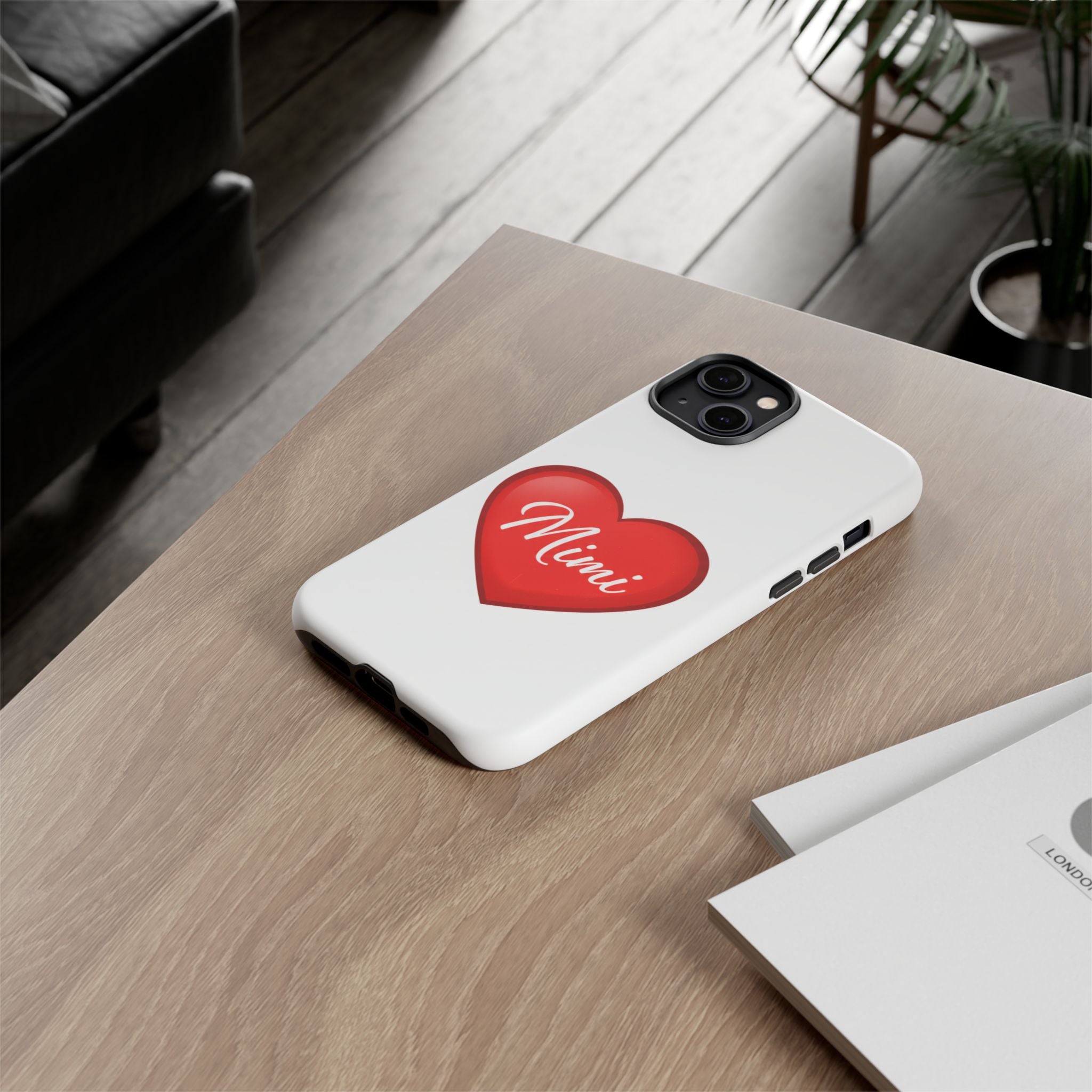 Mimi Heart Phone Case — Personalized Protective Phone Cover for Grandma, Mom & Loved Ones