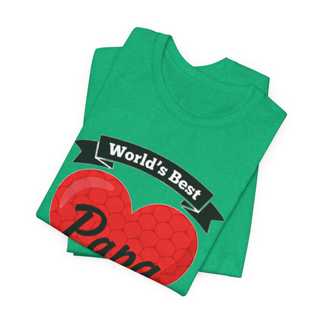 World's Best Papa Heart T-Shirt — Father's Day Gift Tee