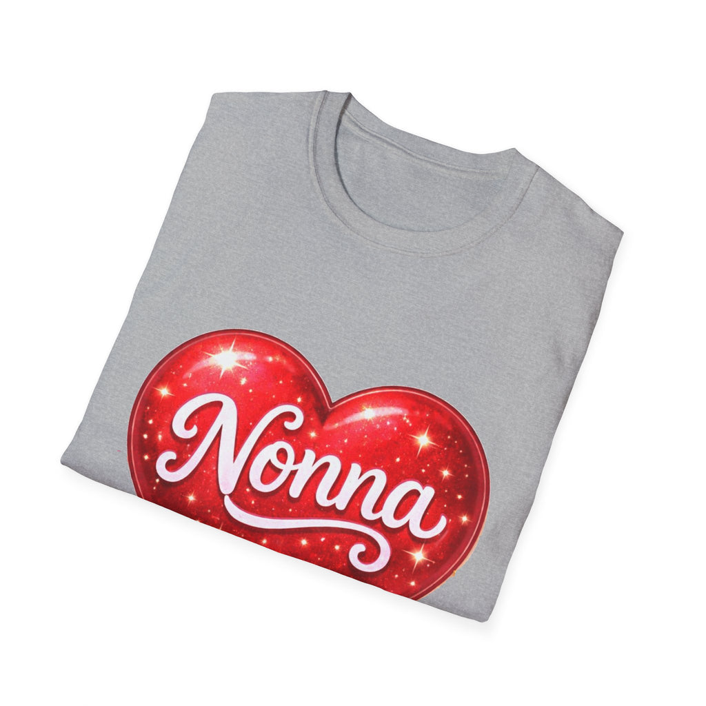 Nonna Heart T-Shirt – Grandma Love Gift Tee (Valentine’s Day/Mother’s Day)